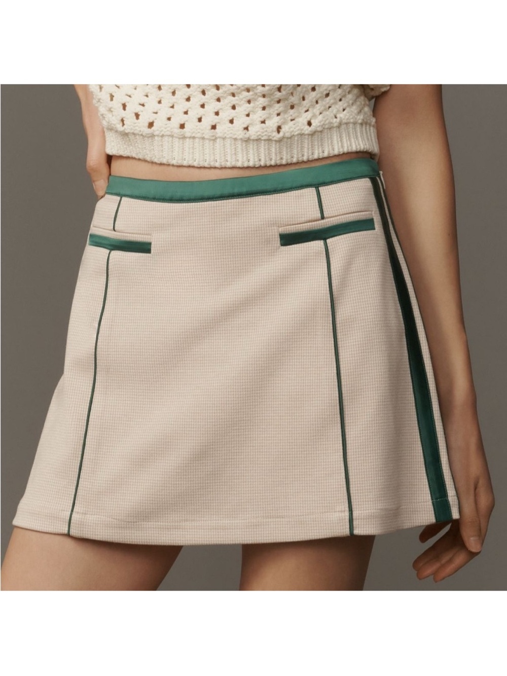 NWT Maeve At The Match Skort with Green Trim Small